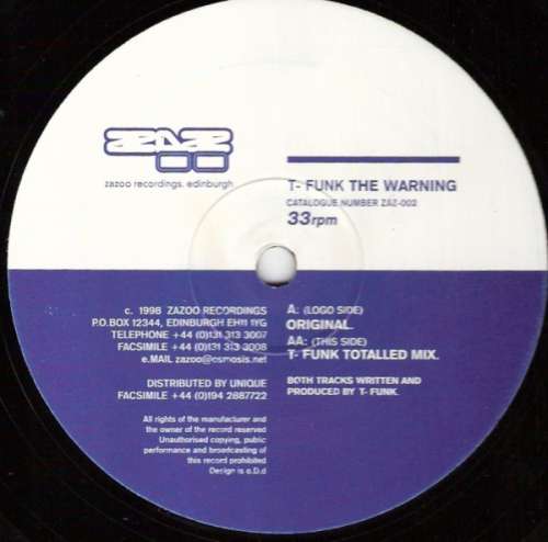 Cover T-Funk - The Warning (12) Schallplatten Ankauf