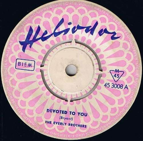 Cover The Everly Brothers* - Devoted To You / Bird Dog (7, Single, Mono) Schallplatten Ankauf