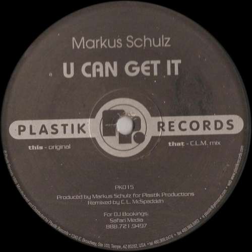 Cover Markus Schulz - U Can Get It (12) Schallplatten Ankauf