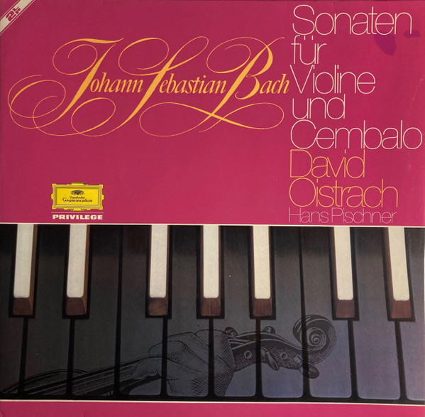Cover David Oistrach, Hans Pischner, Johann Sebastian Bach - Sonaten Für Violine Und Cembalo (2xLP) Schallplatten Ankauf