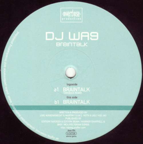 Cover DJ Wag - Braintalk (12) Schallplatten Ankauf
