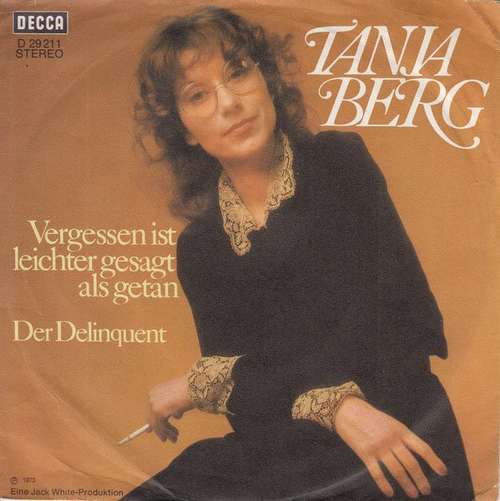 Cover Tanja Berg - Vergessen Ist Leichter Gesagt Als Getan (7, Single) Schallplatten Ankauf