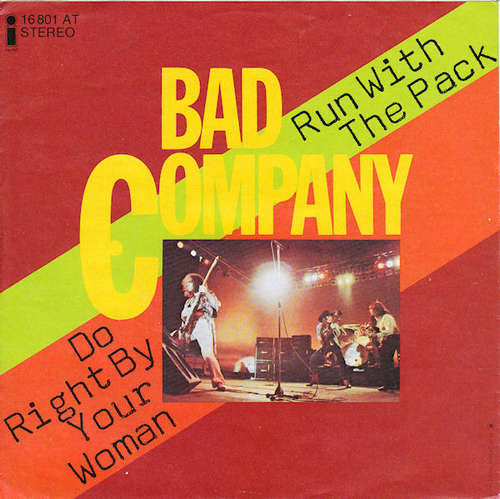 Cover Bad Company (3) - Run With The Pack / Do Right By Your Woman (7) Schallplatten Ankauf