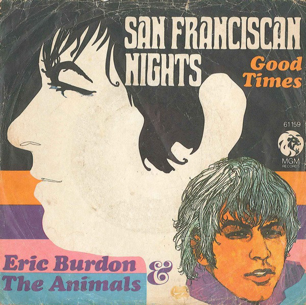 Cover Eric Burdon & The Animals - San Franciscan Nights (7, Single, Mono) Schallplatten Ankauf