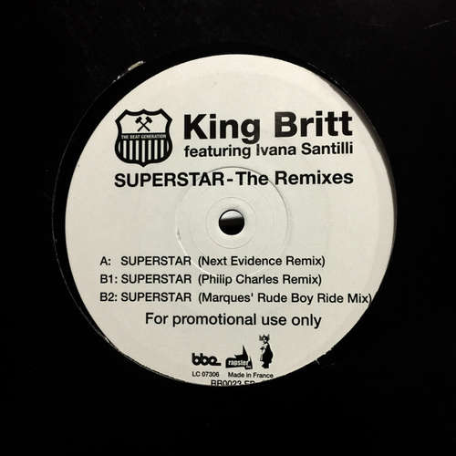 Cover King Britt Featuring Ivana Santilli - Superstar (The Remixes) (12, Promo) Schallplatten Ankauf