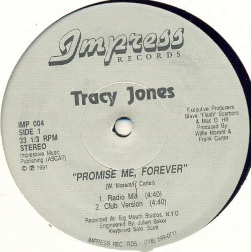 Cover Tracy Jones - Promise Me, Forever (12) Schallplatten Ankauf
