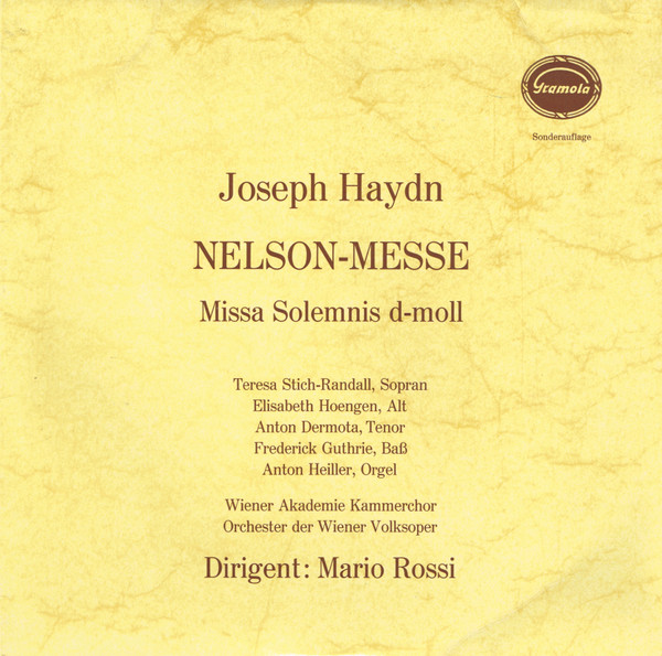 Cover Joseph Haydn - Nelson Messe Missa Solemnis D-moll  (LP, S/Edition) Schallplatten Ankauf