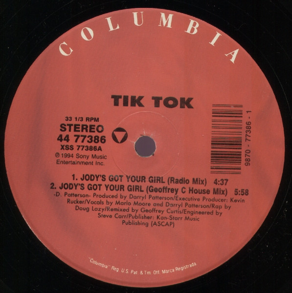 Cover Tik Tok - Jody's Got Your Girl (12) Schallplatten Ankauf