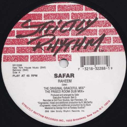 Cover Safar - Raheem (12) Schallplatten Ankauf