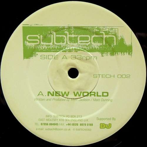 Cover Subtech - New World / Monolith (12) Schallplatten Ankauf