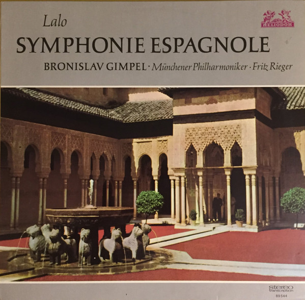 Cover Lalo*, Bronislav Gimpel*, Münchener Philharmoniker*, Fritz Rieger - Symphonie Espagnole (LP, RM) Schallplatten Ankauf