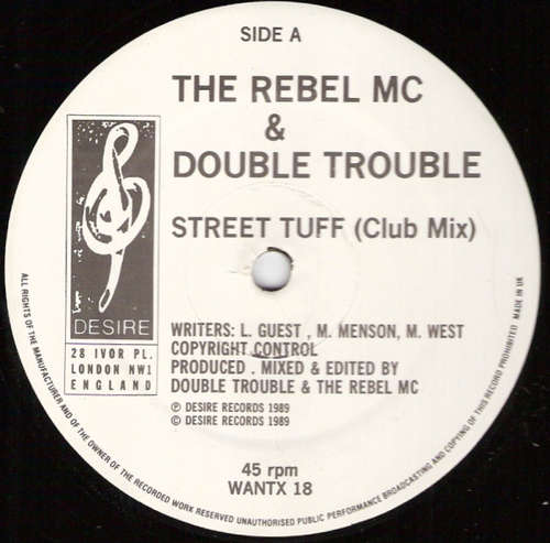 Cover The Rebel MC* & Double Trouble - Street Tuff (12) Schallplatten Ankauf