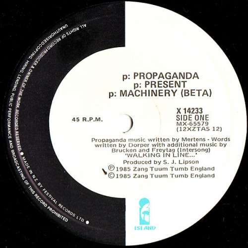 Cover Propaganda - p: Machinery β (12, Single, Ltd) Schallplatten Ankauf