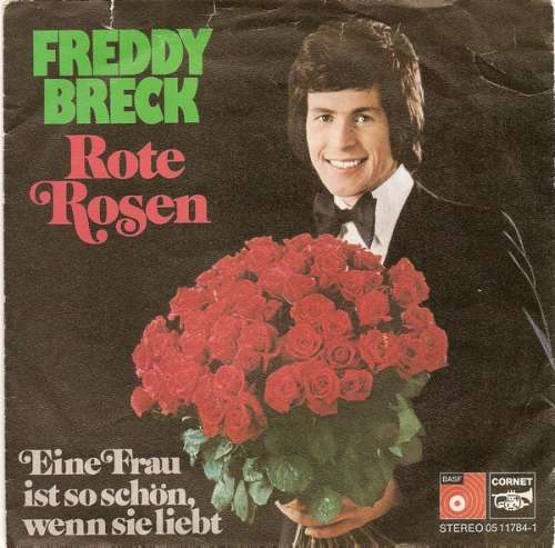Cover Freddy Breck - Rote Rosen (7, Single) Schallplatten Ankauf