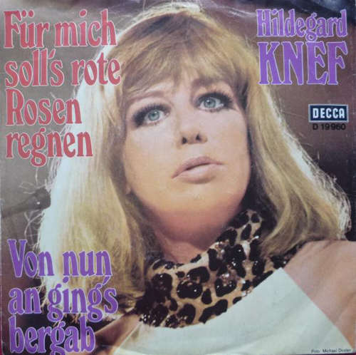 Cover Hildegard Knef - Für Mich Soll's Rote Rosen Regnen (7, Single) Schallplatten Ankauf