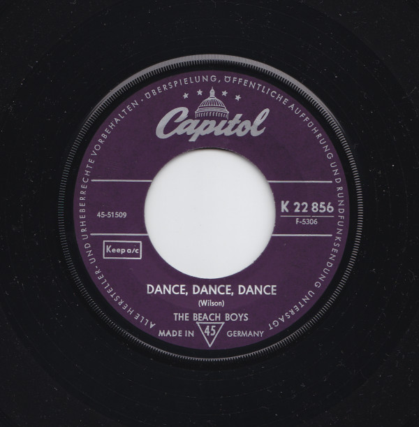 Cover The Beach Boys - Dance, Dance, Dance (7, Single, Mono) Schallplatten Ankauf