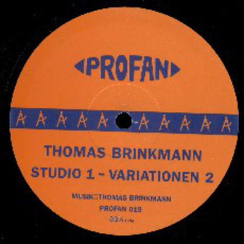 Cover Thomas Brinkmann - Studio 1 - Variationen 2 (12) Schallplatten Ankauf