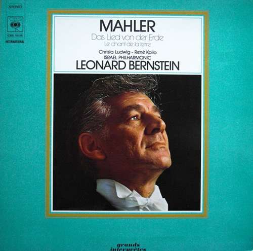 Cover Gustav Mahler, Leonard Bernstein, Israel Philharmonic*, Christa Ludwig, René Kollo - Das Lied Von Der Erde (LP, Album) Schallplatten Ankauf