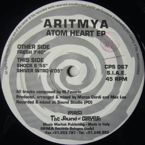 Cover Aritmya - Atom Heart EP (12, EP) Schallplatten Ankauf