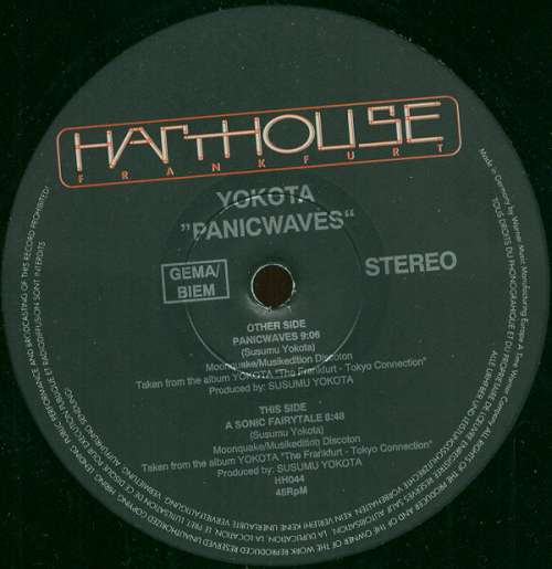 Cover Yokota* - Panicwaves (12) Schallplatten Ankauf