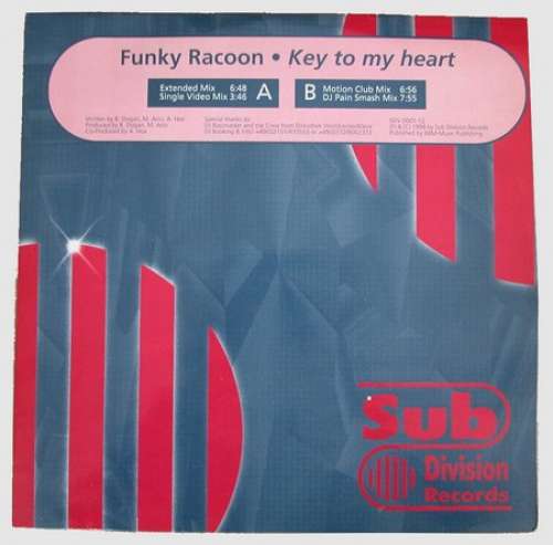 Cover Funky Racoon - Key To My Heart (12) Schallplatten Ankauf