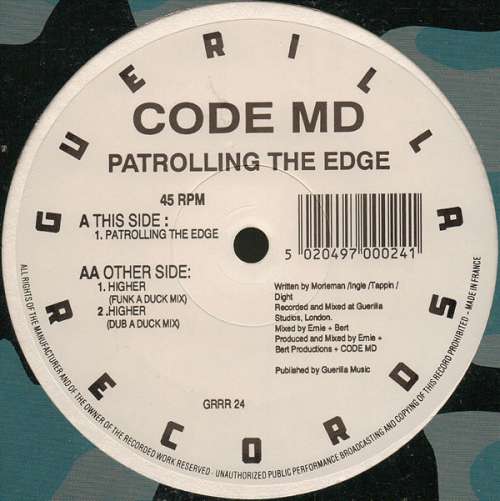 Cover Code MD - Patrolling The Edge / Higher (12) Schallplatten Ankauf