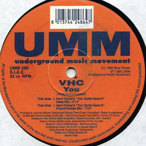 Cover VHC - You (12) Schallplatten Ankauf