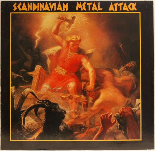 Cover Various - Scandinavian Metal Attack (LP, Comp) Schallplatten Ankauf