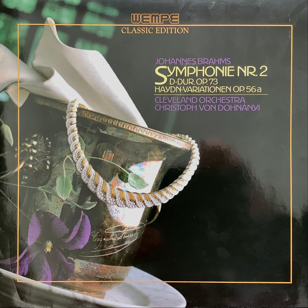 Cover Johannes Brahms - Symphonie Nr. 2 D-Dur, Op. 73 / Haydn-Variationen Op. 56a – Cleveland Orchestra, Christoph von Dohnány (LP) Schallplatten Ankauf
