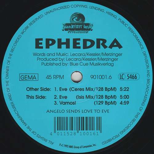 Cover Ephedra - Eve (12) Schallplatten Ankauf