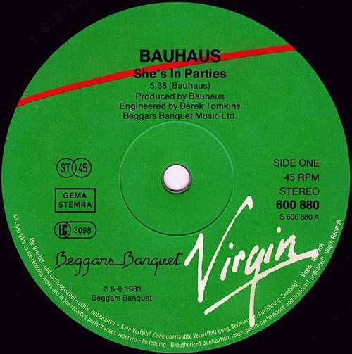 Cover Bauhaus - She's In Parties (12, Single) Schallplatten Ankauf