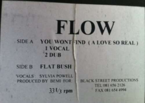 Bild Flow (64) - You Won't Find (A Love So Real) (12, W/Lbl) Schallplatten Ankauf