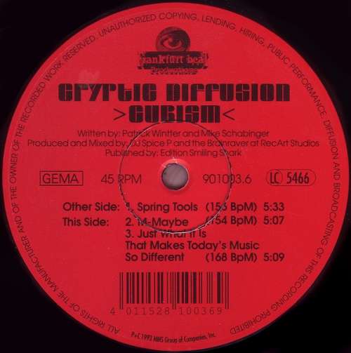Cover Cryptic Diffusion - Cubism (12) Schallplatten Ankauf