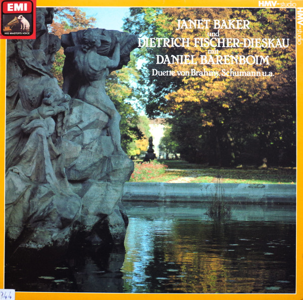 Cover Janet Baker Und Dietrich Fischer-Dieskau Mit Daniel Barenboim - Duette Von Brahms, Schumann u.a. (LP, Album, RE) Schallplatten Ankauf