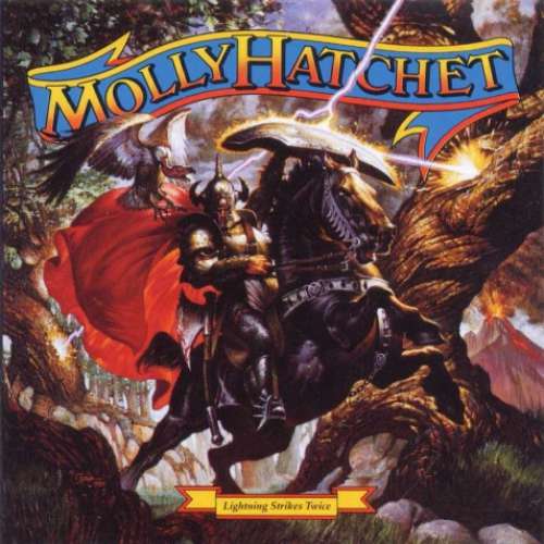 Cover Molly Hatchet - Lightning Strikes Twice (LP, Album) Schallplatten Ankauf