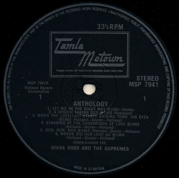 Cover Diana Ross ,& The Supremes - Anthology (3xLP, Comp) Schallplatten Ankauf