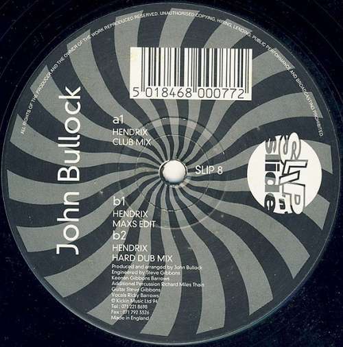 Cover John Bullock - Hendrix (12) Schallplatten Ankauf