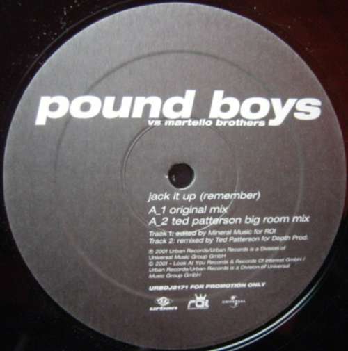 Cover Pound Boys vs. Martello Bros. - Jack It Up (Remember) (12) Schallplatten Ankauf
