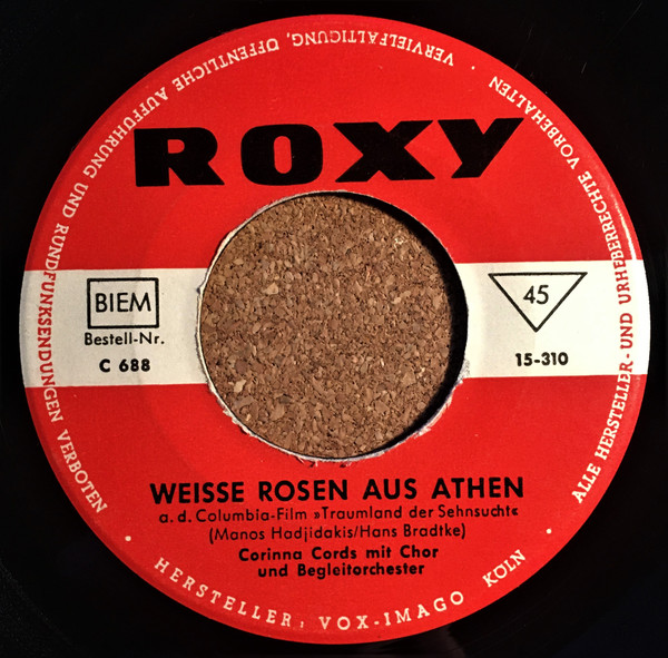Cover Corinna Cords - Weisse Rosen Aus Athen (7) Schallplatten Ankauf