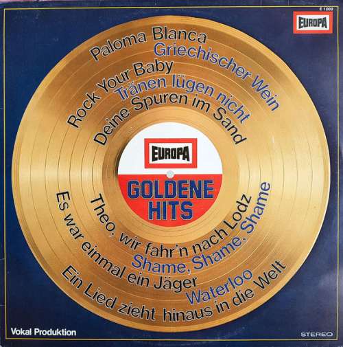 Cover Orchester Udo Reichel / The Hiltonaires - Europa Goldene Hits (LP) Schallplatten Ankauf