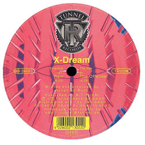 Cover X-Dream - Rain / The Offender (12) Schallplatten Ankauf