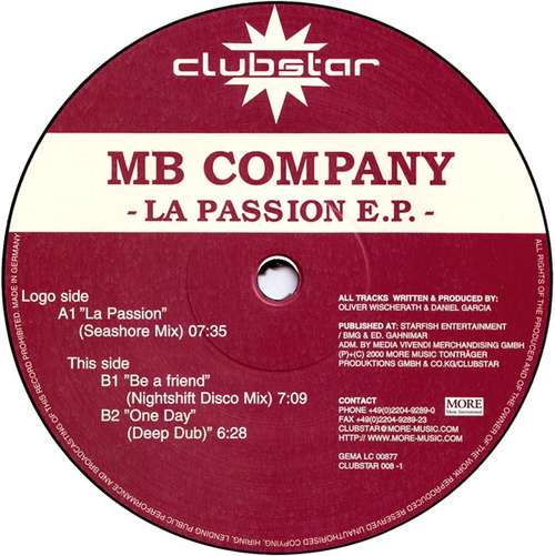 Bild MB Company - La Passion E.P. (12, EP) Schallplatten Ankauf