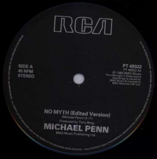 Cover Michael Penn - No Myth (12) Schallplatten Ankauf