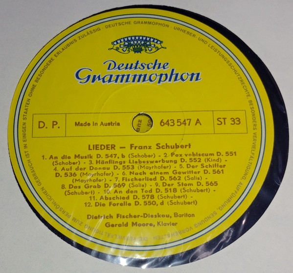 Cover Franz Schubert, Dietrich Fischer-Dieskau, Gerald Moore - Lieder Volume 1 (12xLP + LP, Box) Schallplatten Ankauf