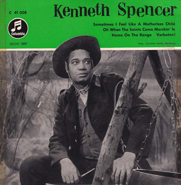 Cover Kenneth Spencer - Sometimes I Feel Like A Mothersless Child (7, EP) Schallplatten Ankauf