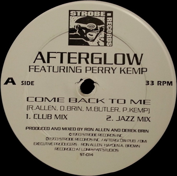 Cover Afterglow Featuring Perry Kemp - Come Back To Me (12) Schallplatten Ankauf