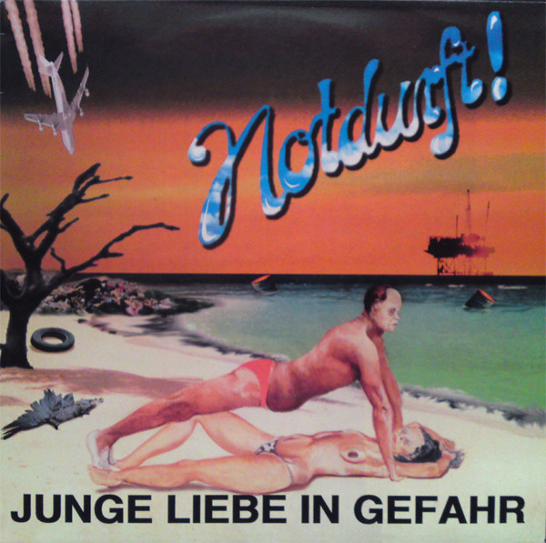 Cover Notdurft!* - Junge Liebe In Gefahr (LP, Album, Red) Schallplatten Ankauf