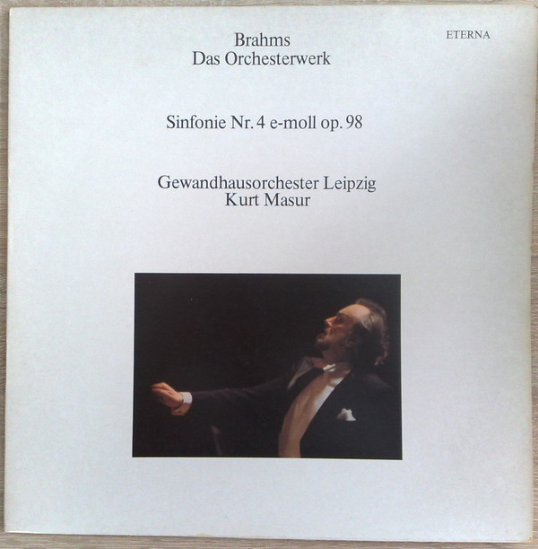Bild Brahms* – Gewandhausorchester Leipzig, Kurt Masur - Sinfonie Nr. 4 E-moll Op. 98 (LP, Album, Blu) Schallplatten Ankauf