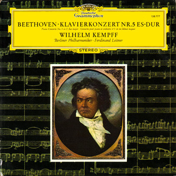 Cover Beethoven* – Wilhelm Kempff, Berliner Philharmoniker · Ferdinand Leitner - Klavierkonzert Nr. 5 Es-dur (LP, RP) Schallplatten Ankauf