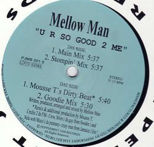 Cover Mellow Man - U R So Good 2 Me (12) Schallplatten Ankauf
